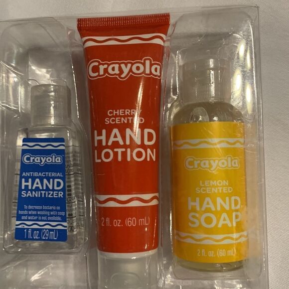 Crayola Essentials Kit: hand sanitizer, hand lotion and soap. NWT - Picture 4 of 6